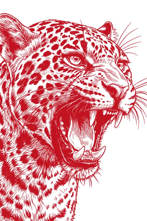 Stencil Animal: Leopard
