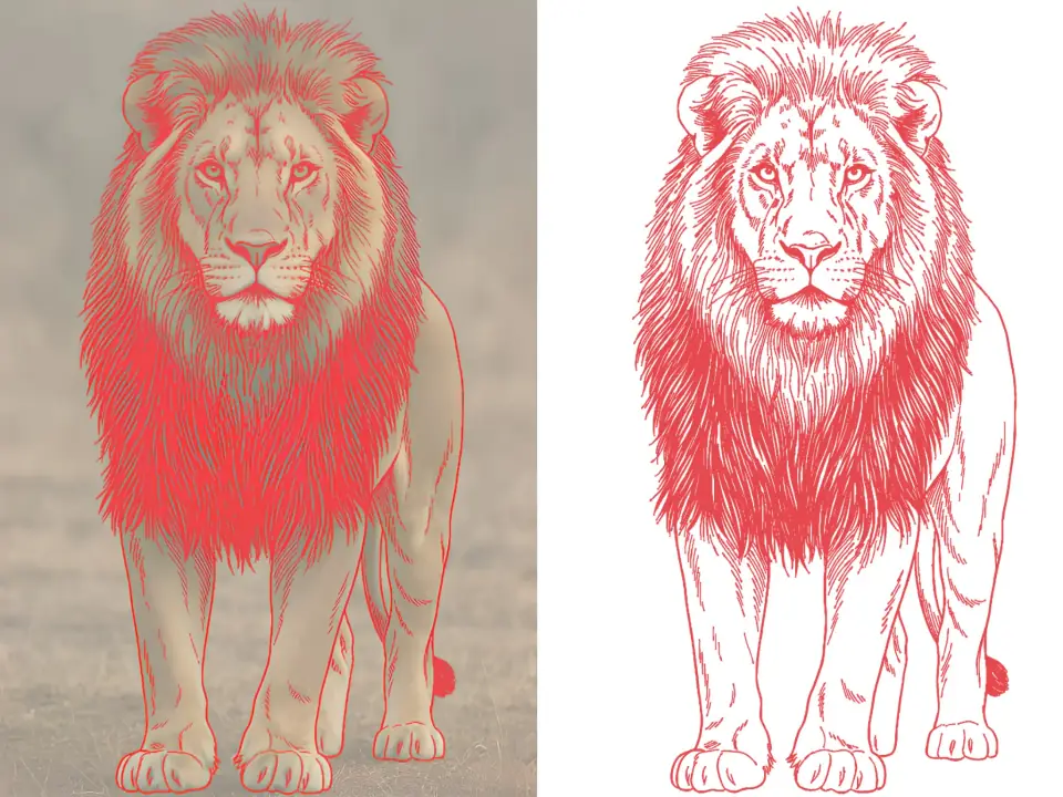 Animal stencil example