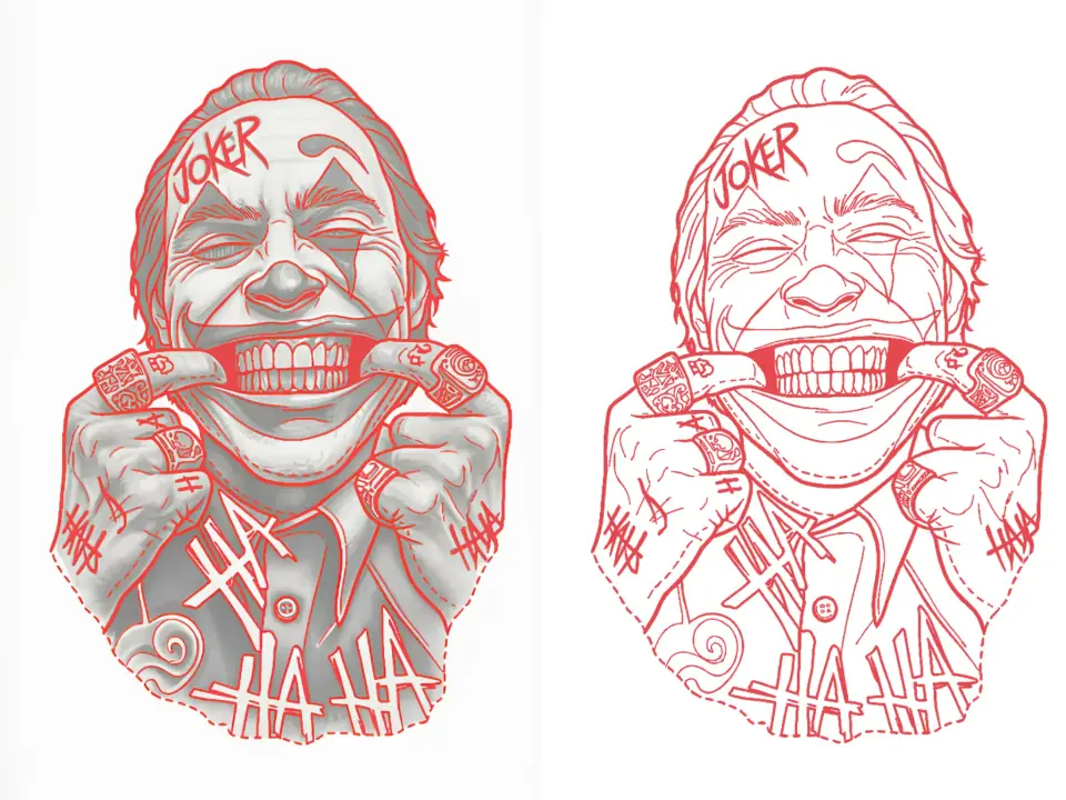 Outline stencil example