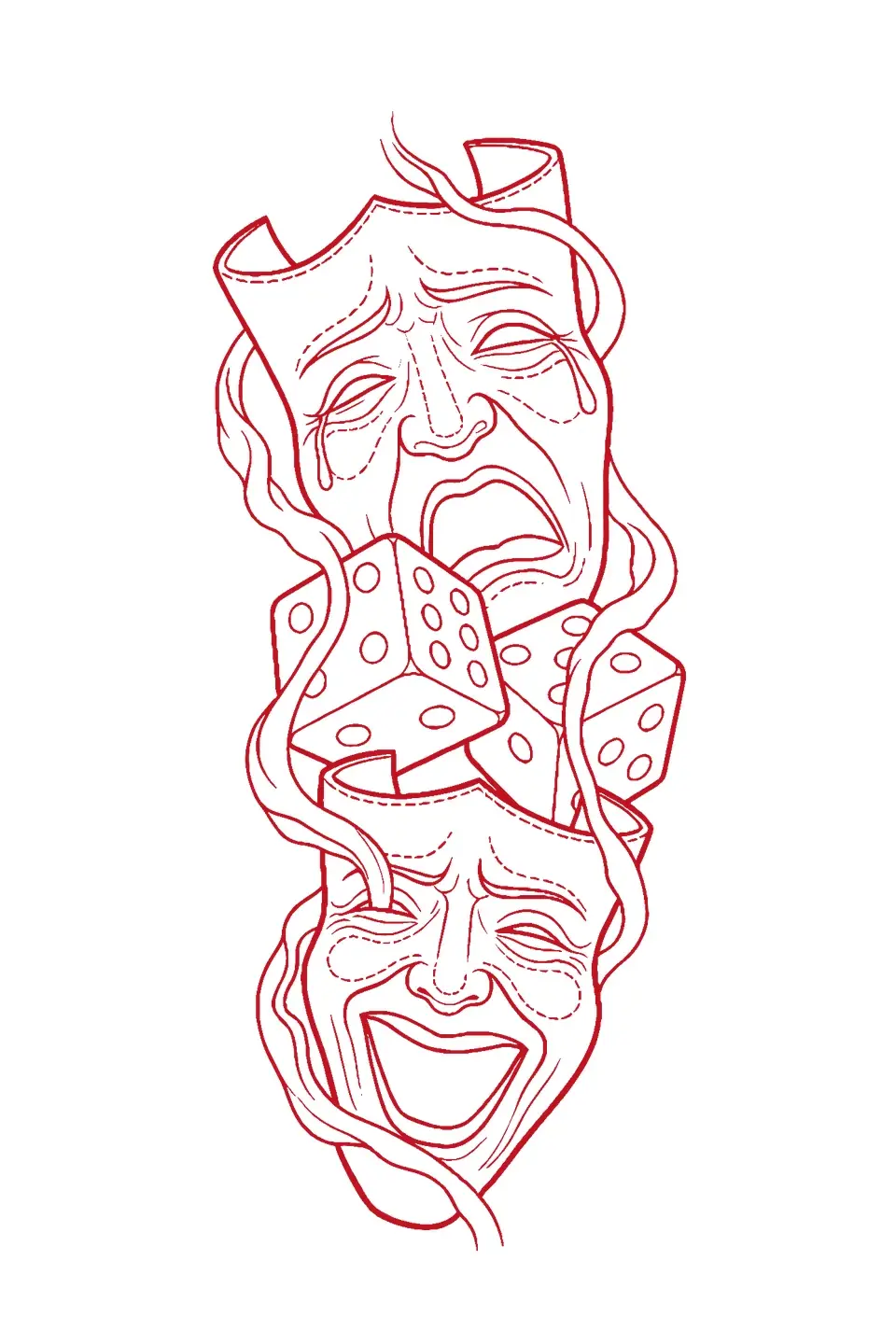 Stencil Shadows: Theater masks